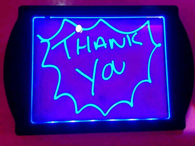 Nice comment on Instagram from a customer - Glow Art - Light Up Drawing  Board for Kids